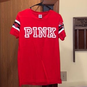 Pink campus tee